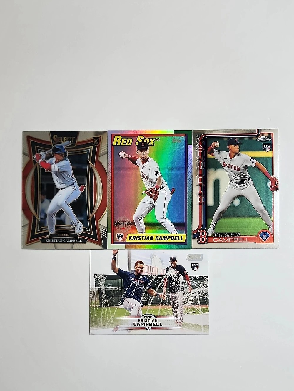 Kristian Campbell ~ Rookie ~ 4 Card Lot